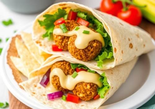 Middle Eastern Falafel Wrap