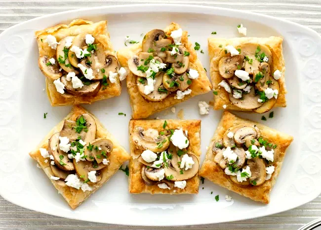 37 Fresh Spring Appetizer Ideas for Every Gathering Mini Mushroom and Goat Cheese Tarts