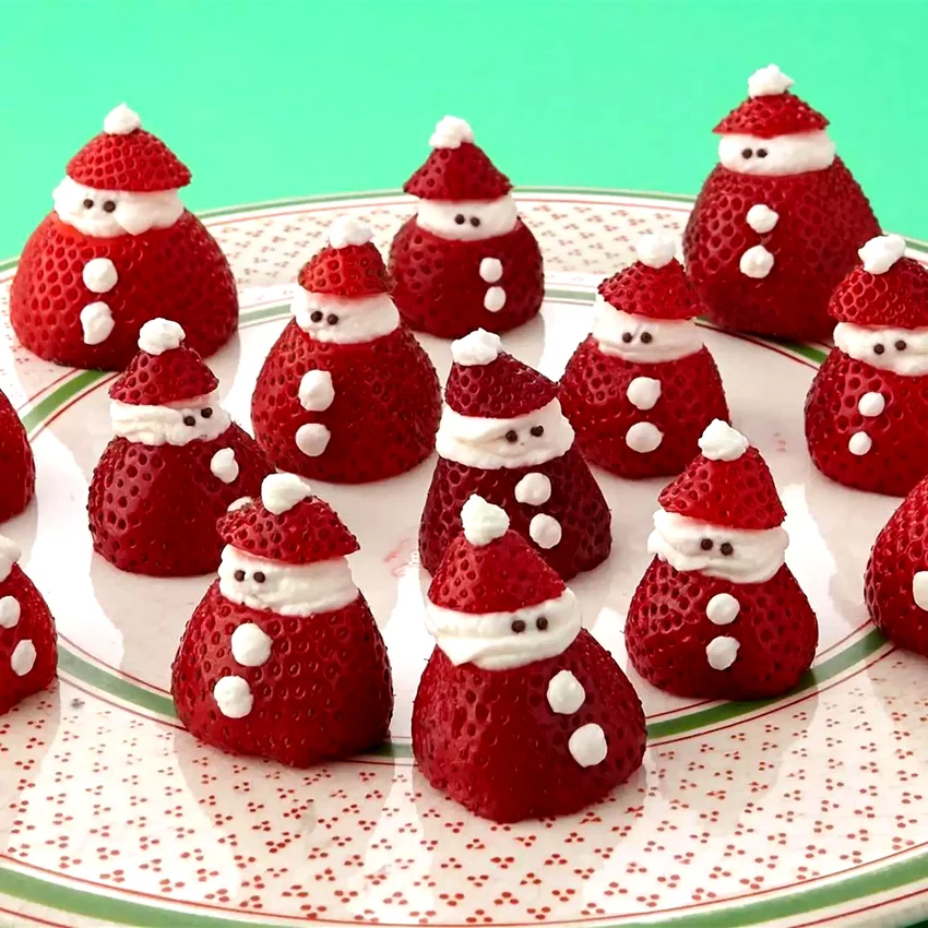 Mini Strawberry Santas