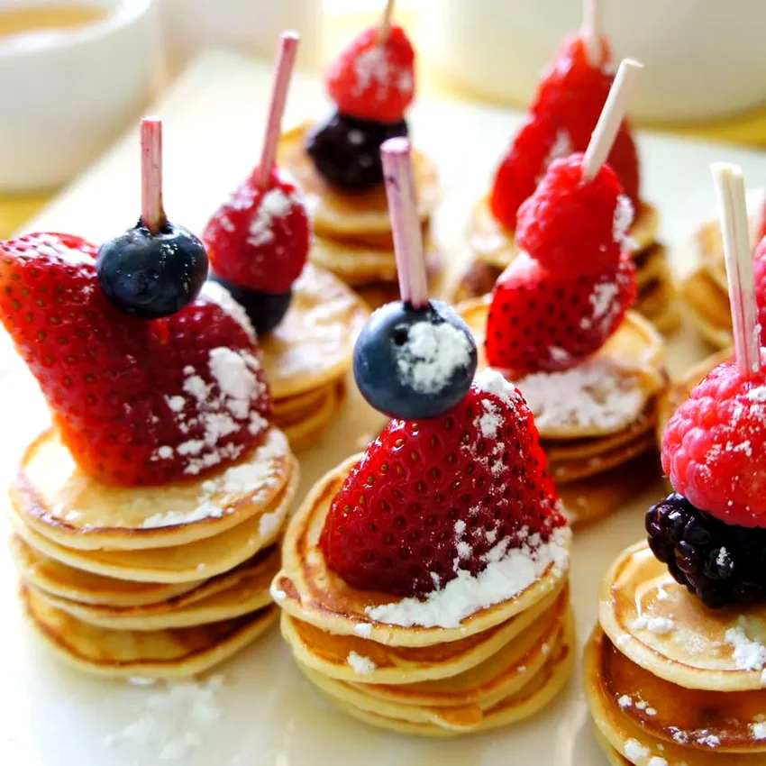 13 Perfect Bridal Shower Brunch Recipe Ideas Mini Very Berry Pancake Skewers