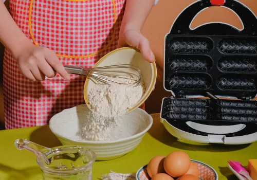 Mix the Dry Ingredients for waffle