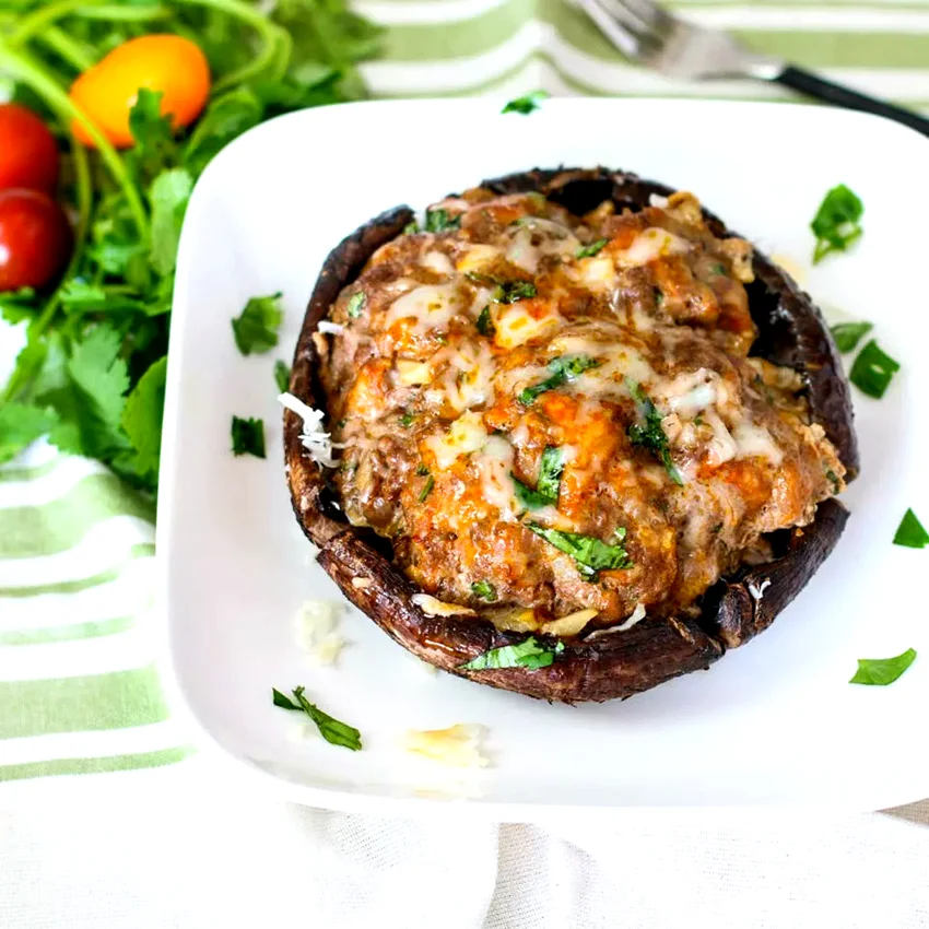 10 Savory Mushroom Meals for Your Weekly Dinner Plans Mushroom Cap Chorizo Burger