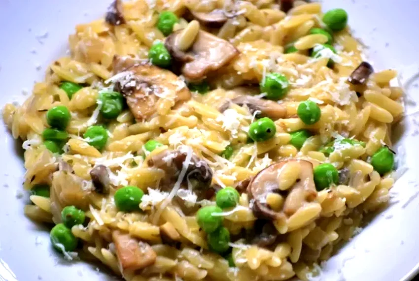 Top 20 Mushroom Pasta Dishes for Comfort Food Lovers Mushroom and Pea Orzotto