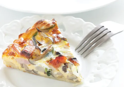 Mushroom and Swiss Quiche