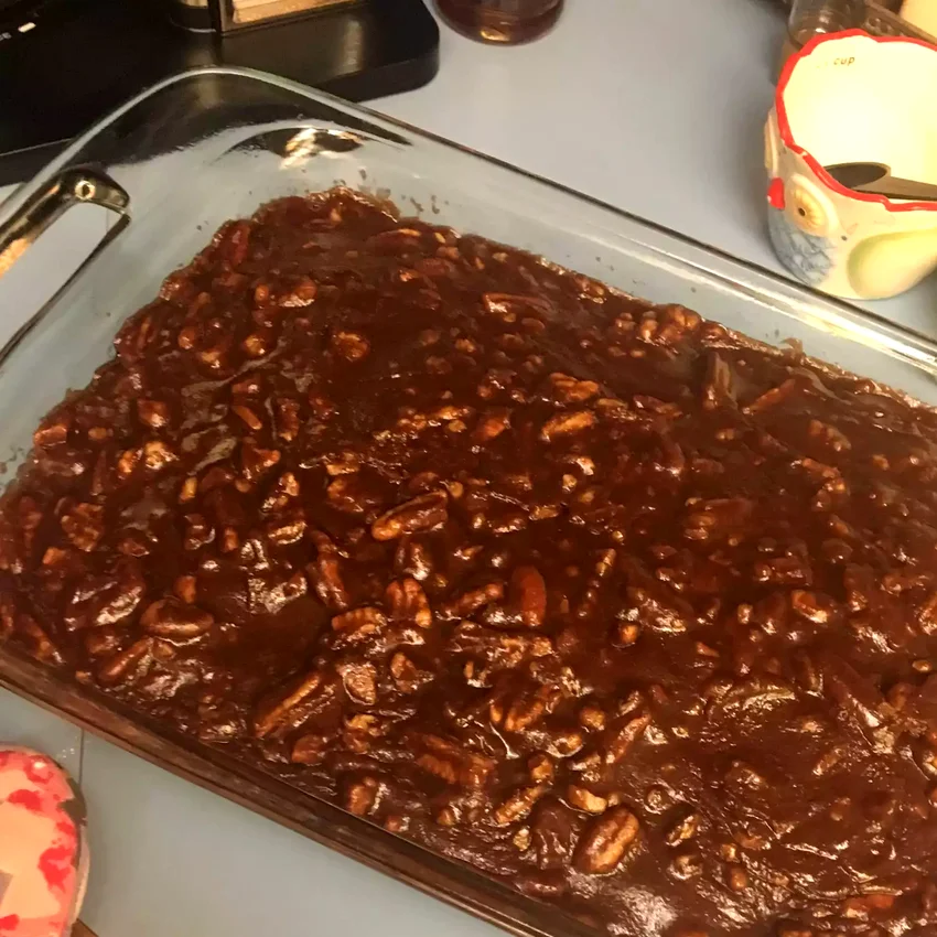 25 Sheet Pan Cake Recipes That Beat Layer Cakes Every Time Old Southern Chocolate Pecan Sheet Cake