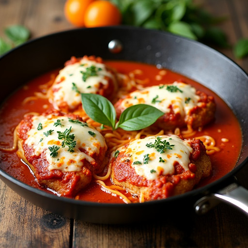 One-Pan Skillet Chicken Parmesan