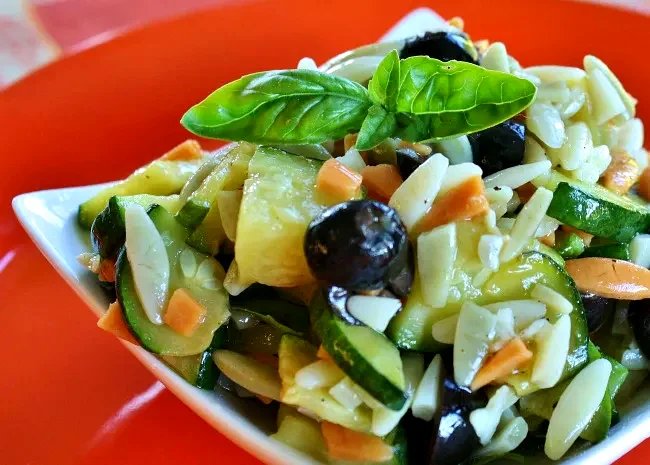 Orzo and Zucchini Salad