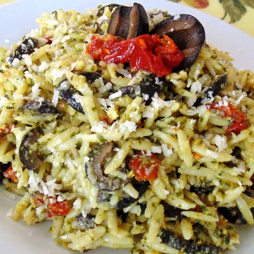 30 Top Plant-Based Pasta Dishes for Healthy Eating Orzo with Sun-Dried Tomatoes and Kalamata Olives
