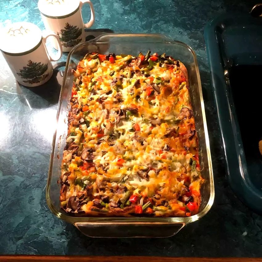 15 Morning Potluck Recipes That Will Impress Your Team Overnight Asparagus Mushroom Strata