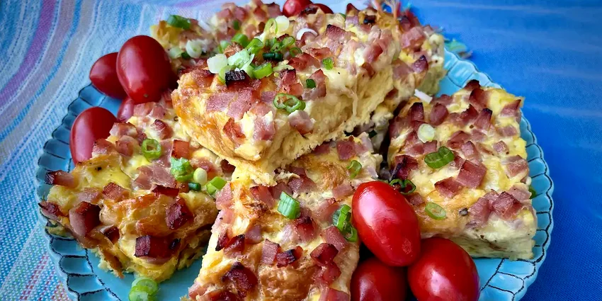 20 Make-Ahead Morning Meals That Simplify Your Breakfast Overnight Breakfast Bake with Ham, Cheese, and Croissants