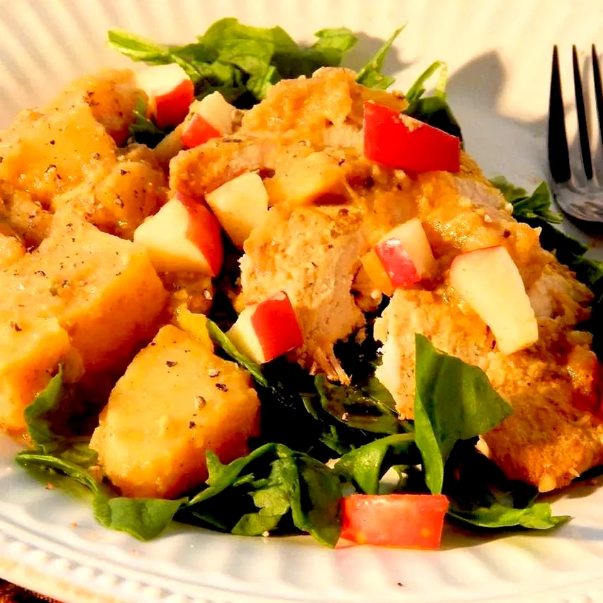 15 Sweet Potato and Chicken Recipe Ideas for Dinner Paleo Chicken with Apple and Sweet Potato