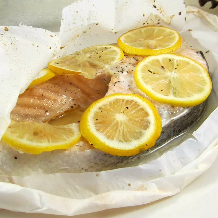Parchment Baked Salmon