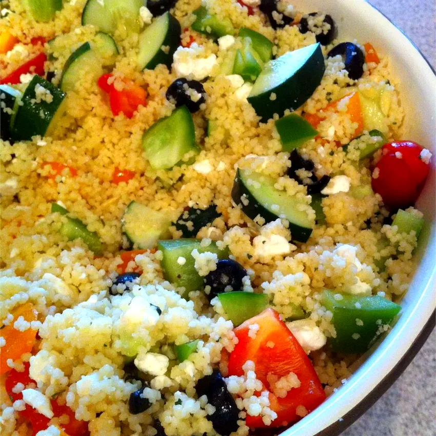 Party-Size Greek Couscous Salad