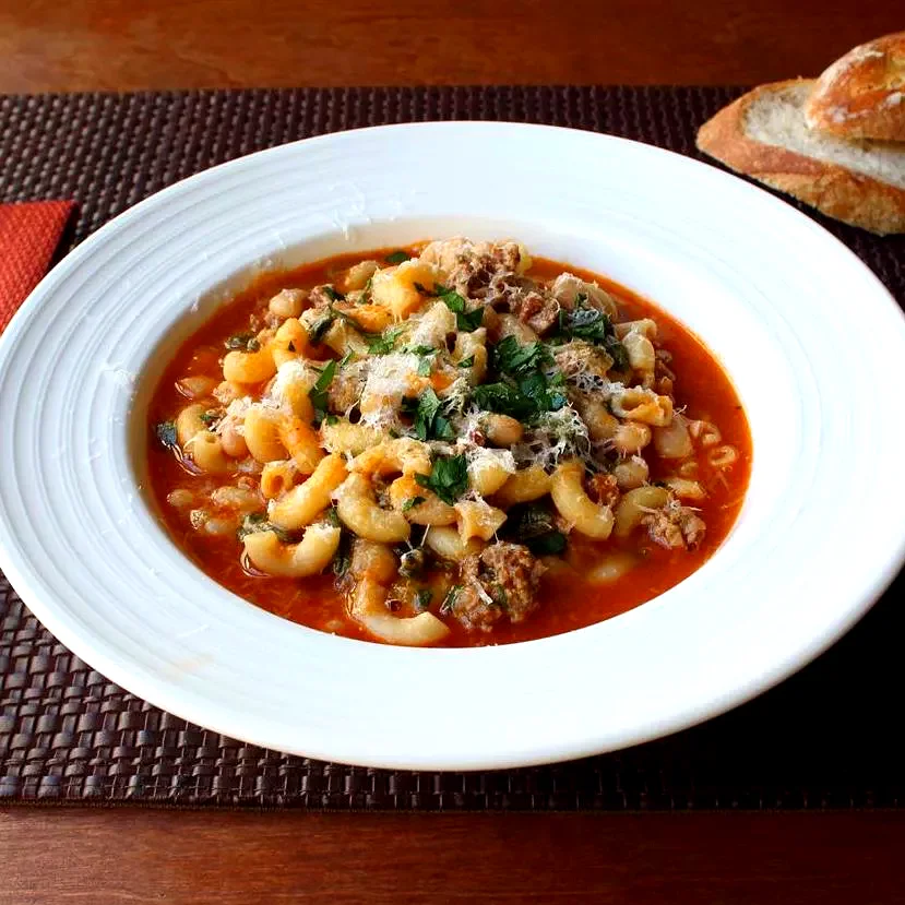 30 Hearty Sausage Pasta Dishes Perfect for Dinner Pasta Fazool (Pasta e Fagioli)