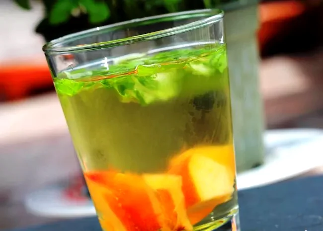 12 Amazing Sangria Recipes Perfect For Summer Entertaining Peach-Basil White Sangria