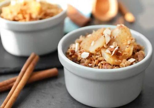 Peach Cobbler Oatmeal