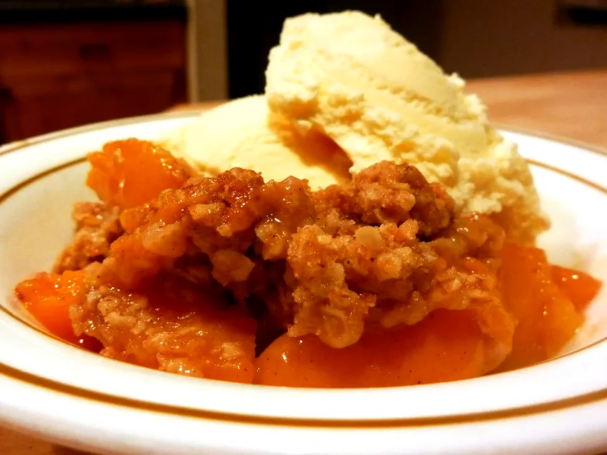 Peach Crisp with Granola