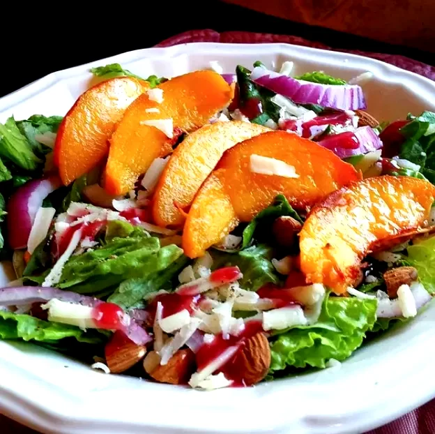 10 Fresh Peach Salad Ideas for Your Summer Table Peach Salad with Raspberry Vinaigrette