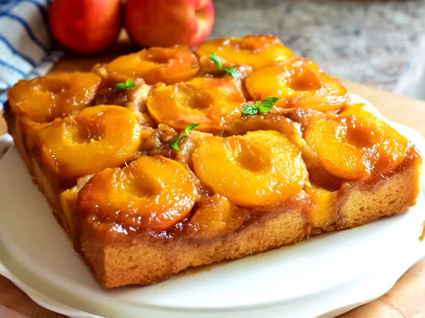 Peach Upside-Down Cake
