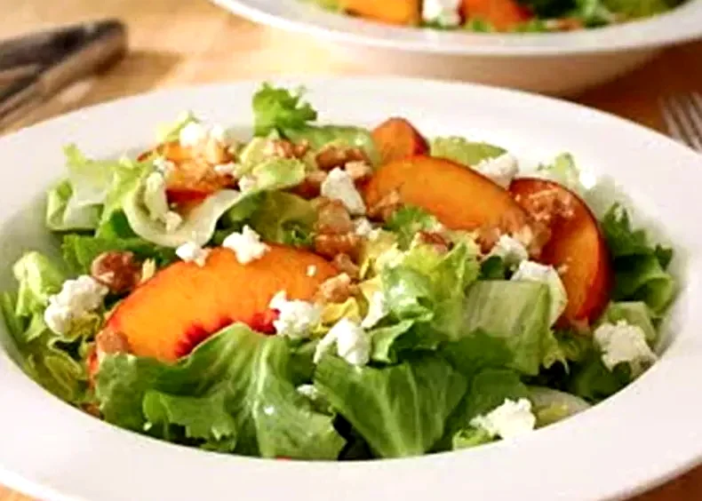 Peach and Escarole Salad