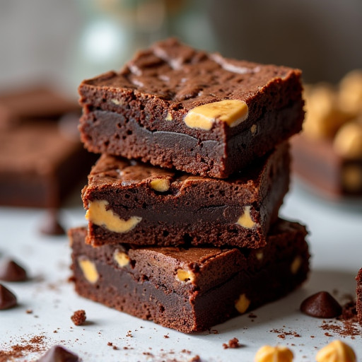 Peanut Butter Marbled Chocolate Brownies