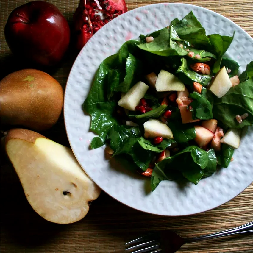 Top 50 Holiday Side Dishes for Thanksgiving Dinner Pear and Pomegranate Salad