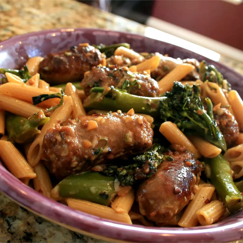 30 Hearty Sausage Pasta Dishes Perfect for Dinner Penne with Sausage and Broccoli Rabe
