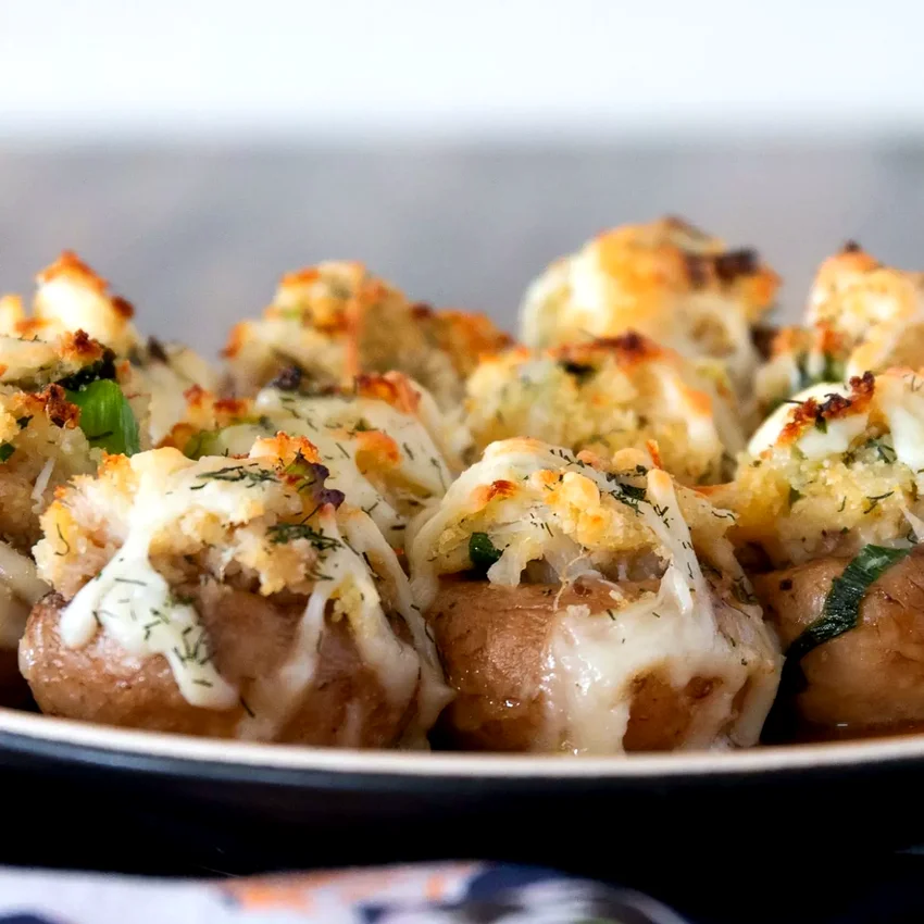 Perfect Crab-Stuffed Mushrooms