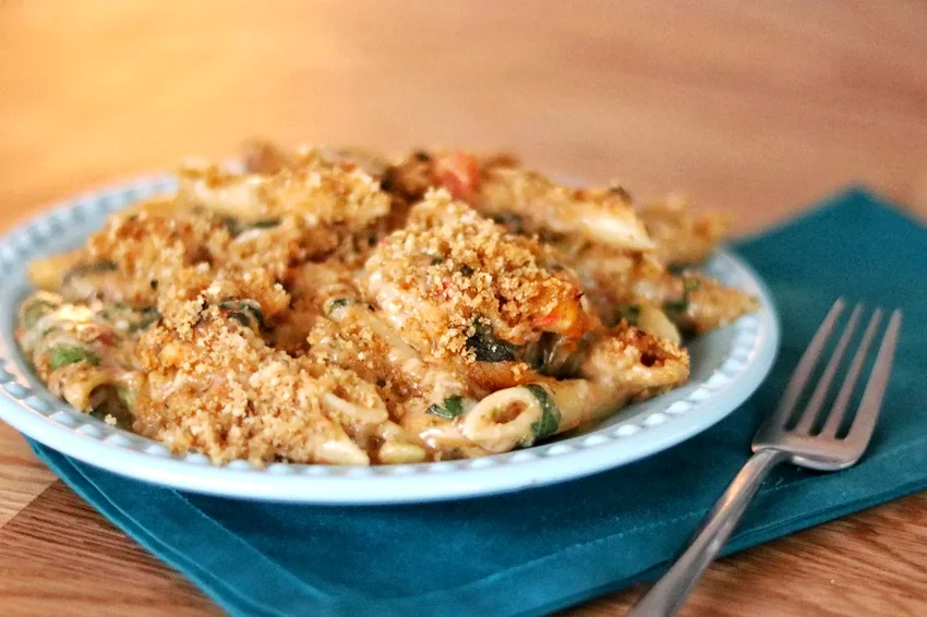Pesto Chicken Penne Casserole