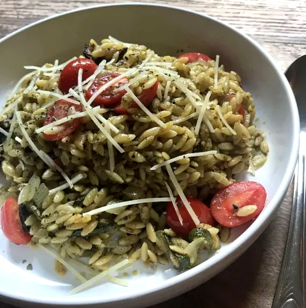 25 Delicious Orzo Recipes Your Family Will Absolutely Love Pesto Orzo with Roasted Zucchini