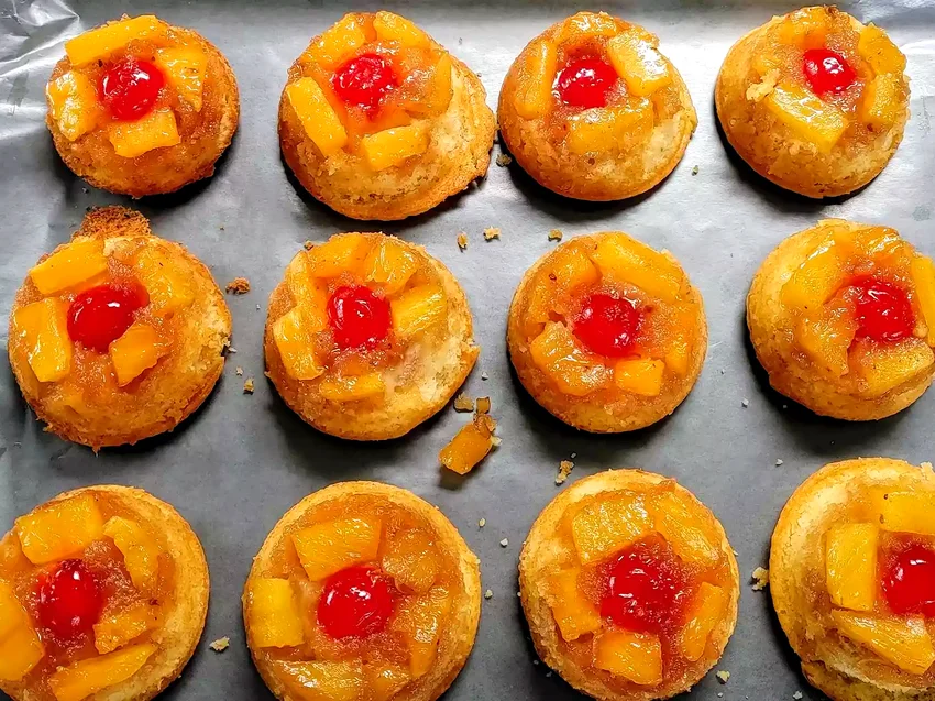 Pineapple Upside-Down Cupcakes