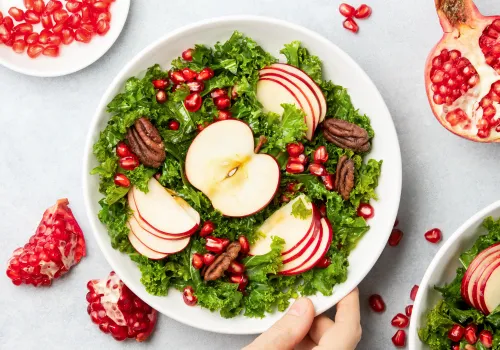 Pomegranate And Apple Slices