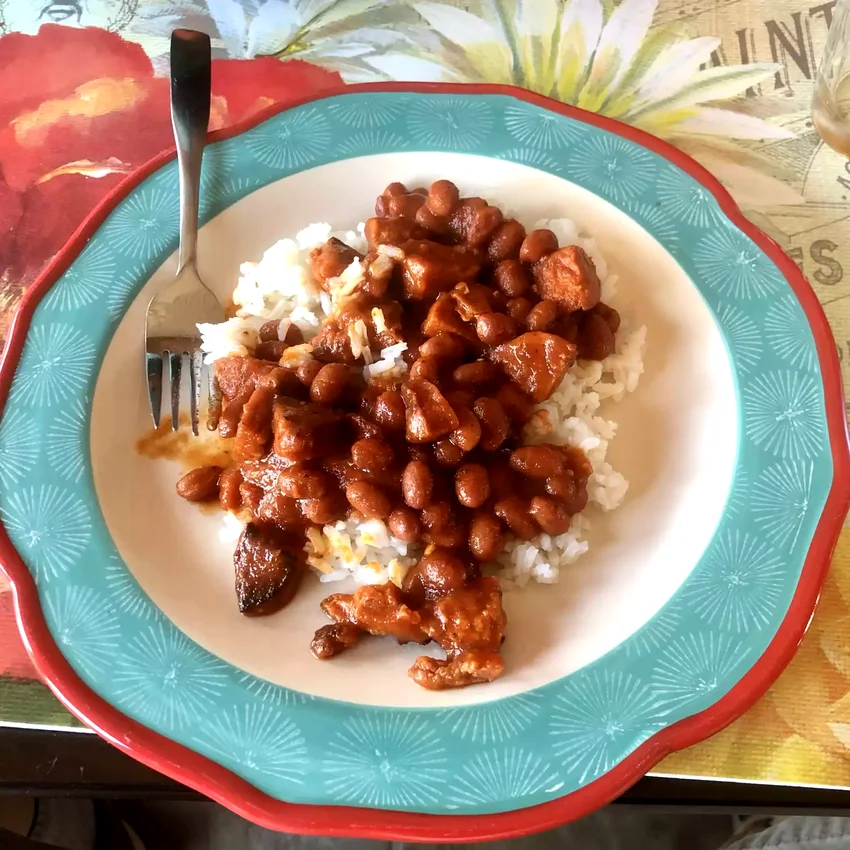 Portuguese Chourico, Beans, and Rice