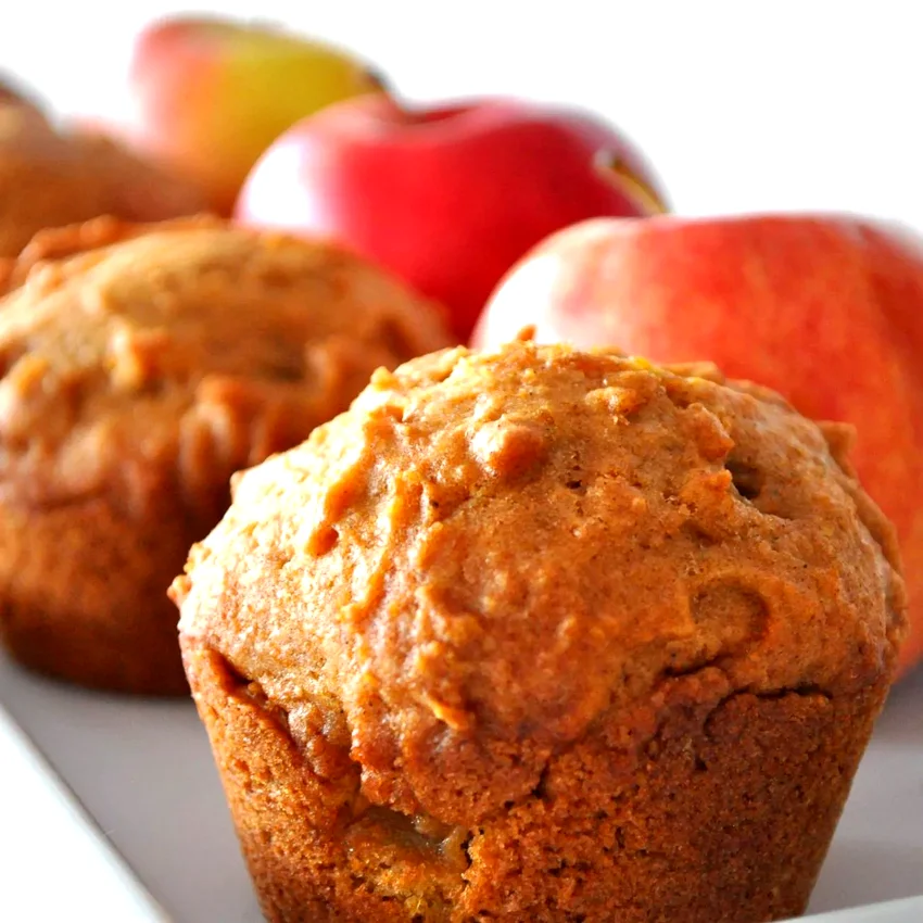 Pumpkin Apple Streusel Muffins