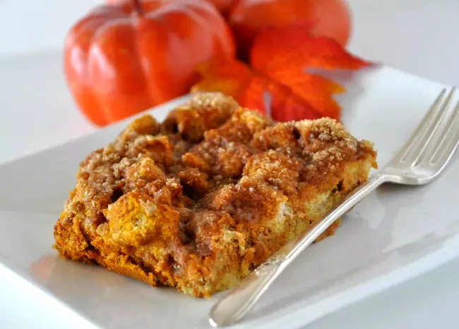 22 Pumpkin Morning Recipes to Enjoy Throughout Fall Pumpkin French Toast Bake