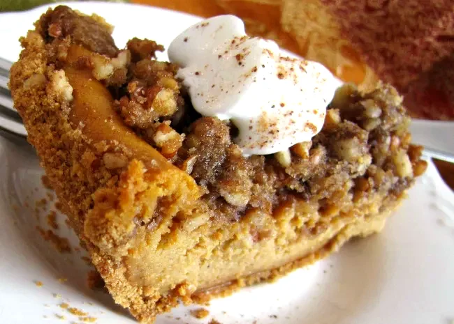 Pumpkin Pecan Cheesecake