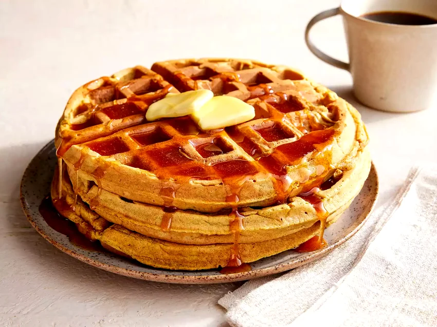 22 Pumpkin Morning Recipes to Enjoy Throughout Fall Pumpkin Waffles