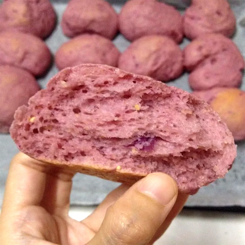 10 Purple Yam Dessert Recipes You Need to Make Today Purple Sweet Potato Whole Wheat Bun