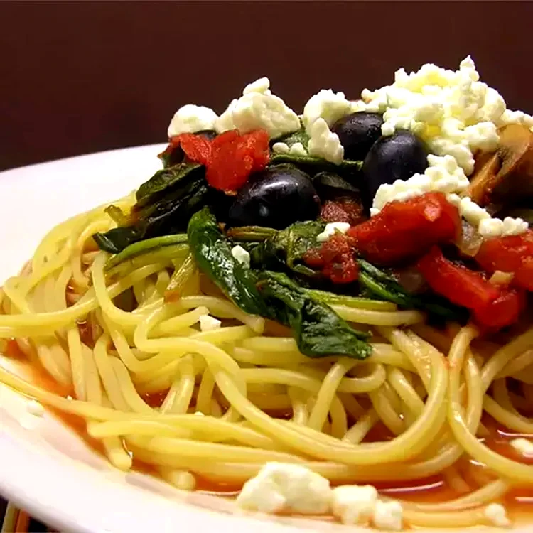 Quick and Easy Greek Spaghetti