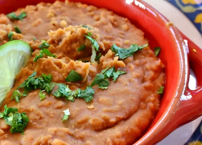 41 Champion Recipes For Your Game Day Taco Station Quick and Easy Refried Beans