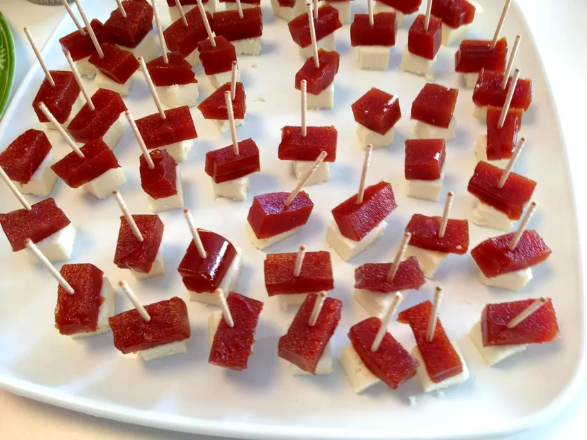 15+ Amazing Quince Recipes Packed With Sweet Fruity Taste Quince Paste and Cheese Appetizer