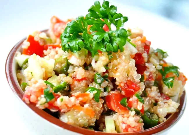 34 Mediterranean Dishes You Need to Try Right Now Quinoa Tabbouleh