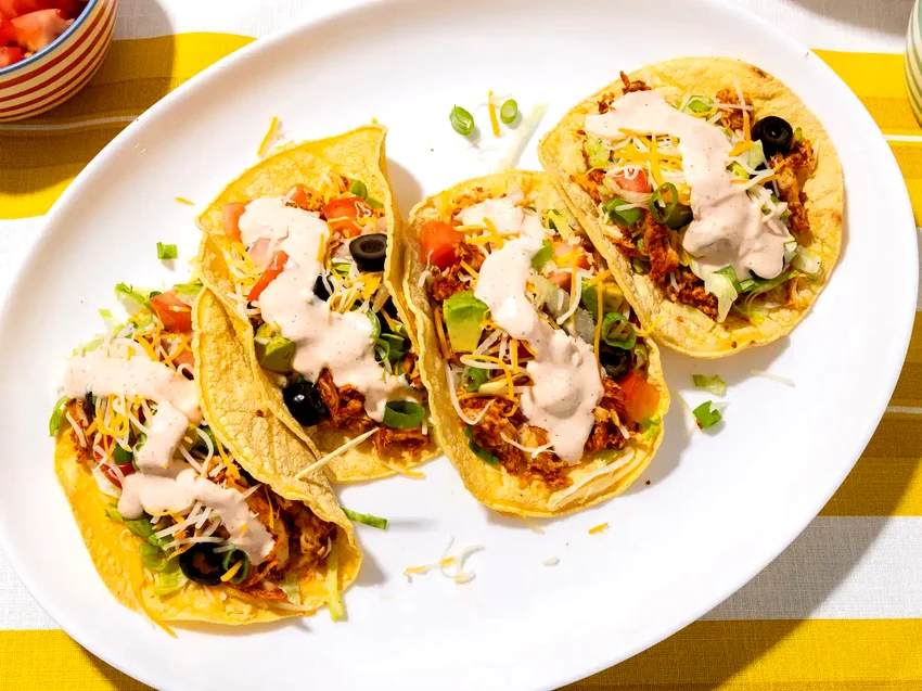 30 Heat-Free Summer Dishes to Beat the Hot Weather Ranch Chicken Tacos