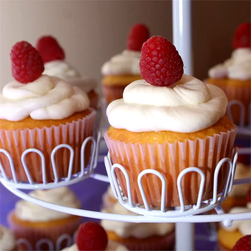 18 Beautiful Bridal Shower Cake Recipes to Celebrate Raspberry White Chocolate Buttercream Cupcakes
