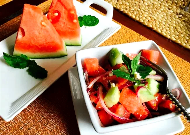 14 Fresh Cucumber Salads That Are Trending This Season Refreshing Cucumber Watermelon Salad
