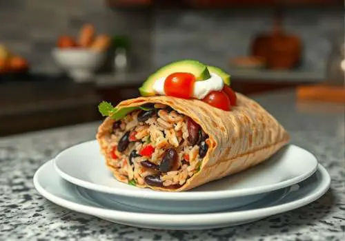 Rice and Bean Burrito