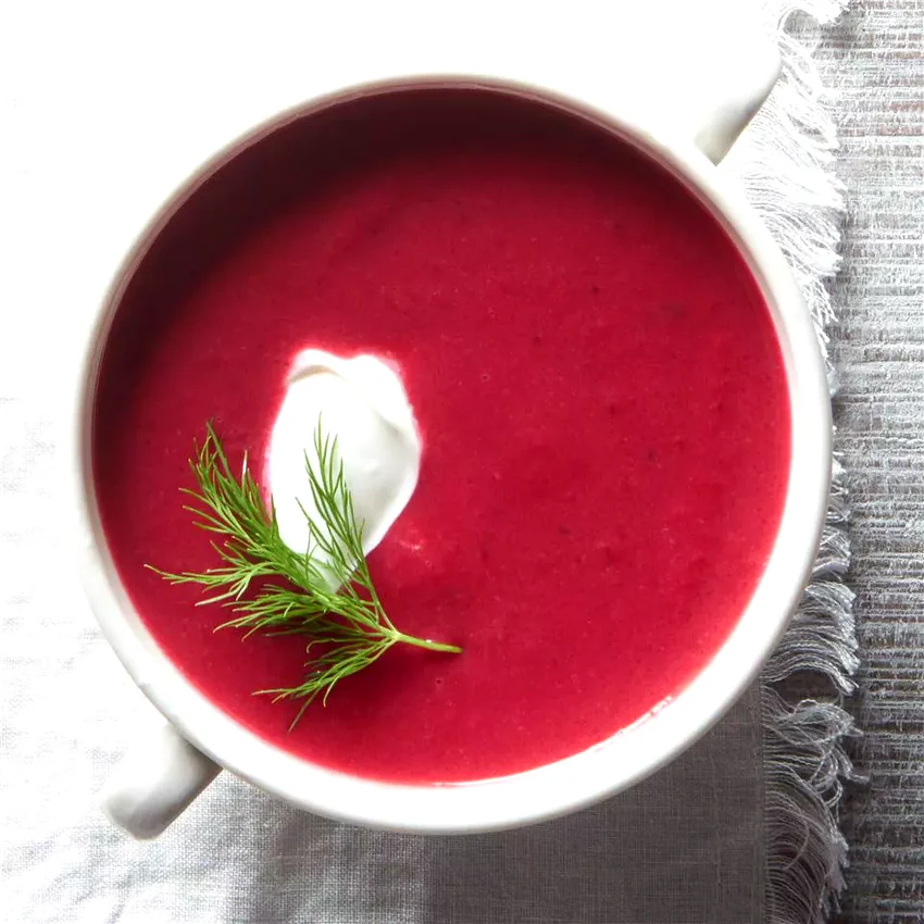 Roasted Beet and Potato Soup