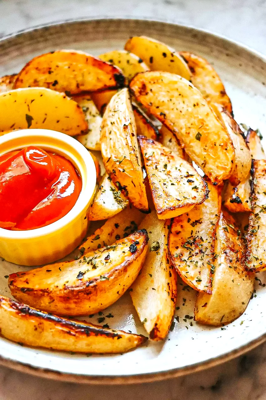 35 Creative Yukon Gold Potato Recipe Ideas Roasted Lemon-Garlic Potato Wedges