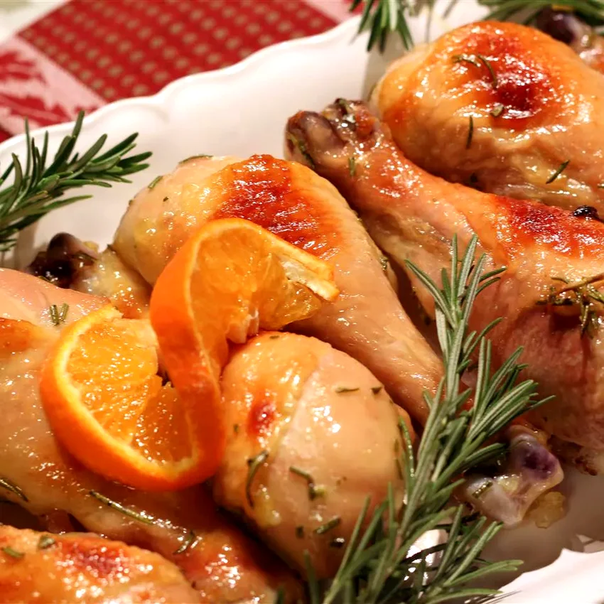 15 Traditional Shabbat Meal Ideas for Friday Night Roasted Orange Rosemary Honey Glazed Chicken