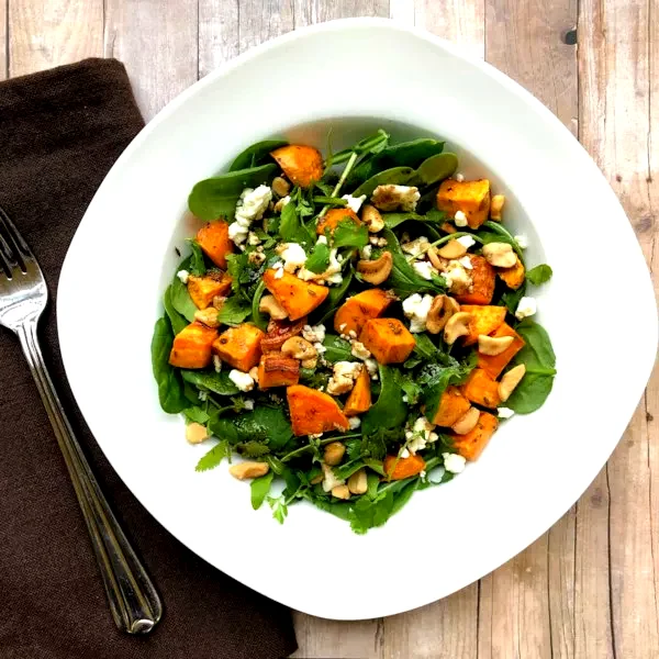 Roasted Sweet Potato Salad with Feta